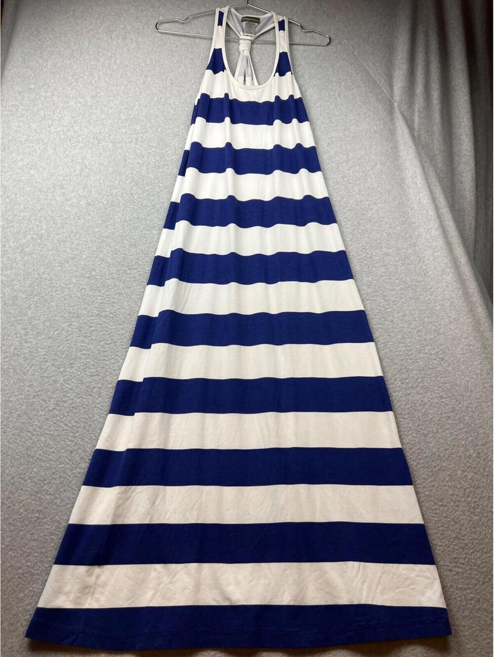 Tommy Bahama Maxi Dress Women Size XS Racer Back Lightweight Casual Nautical